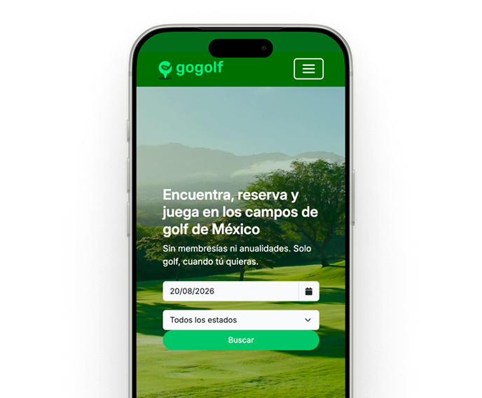 App gogolf en móvil